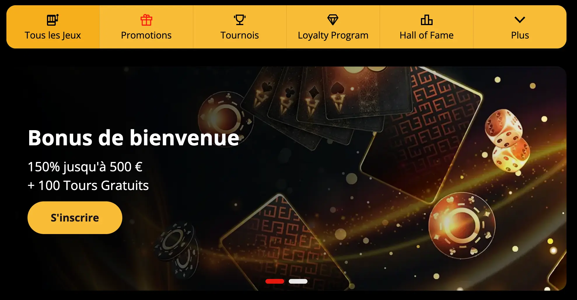 ILE DE CASINO Home banner